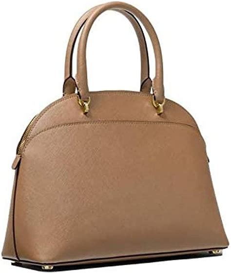 michael kors emmy large saffiano leather dome satchel|Michael Kors Emmy satchel.